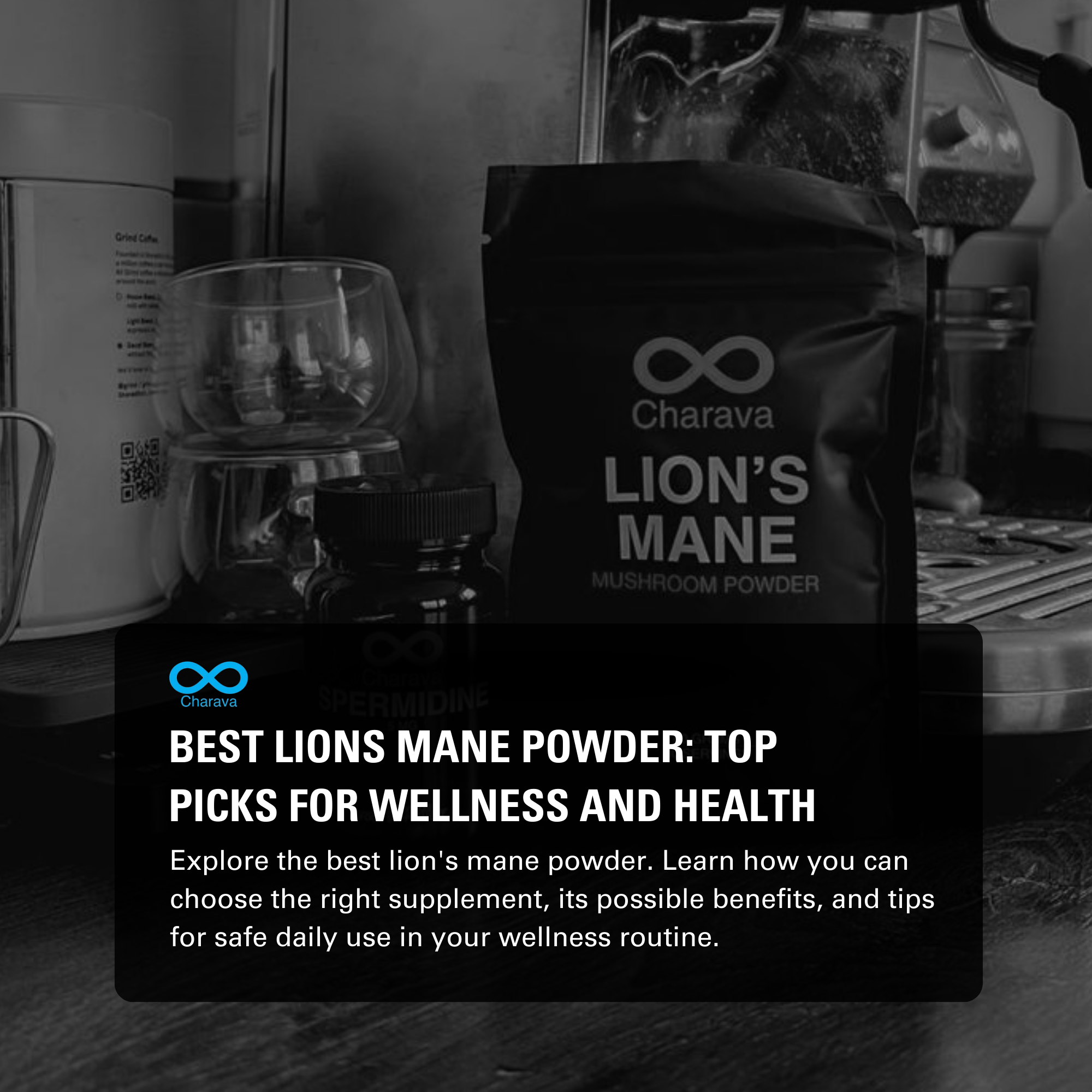 Best High-Quality Organic Lion’s Mane Powder for Wellness | Charava Global