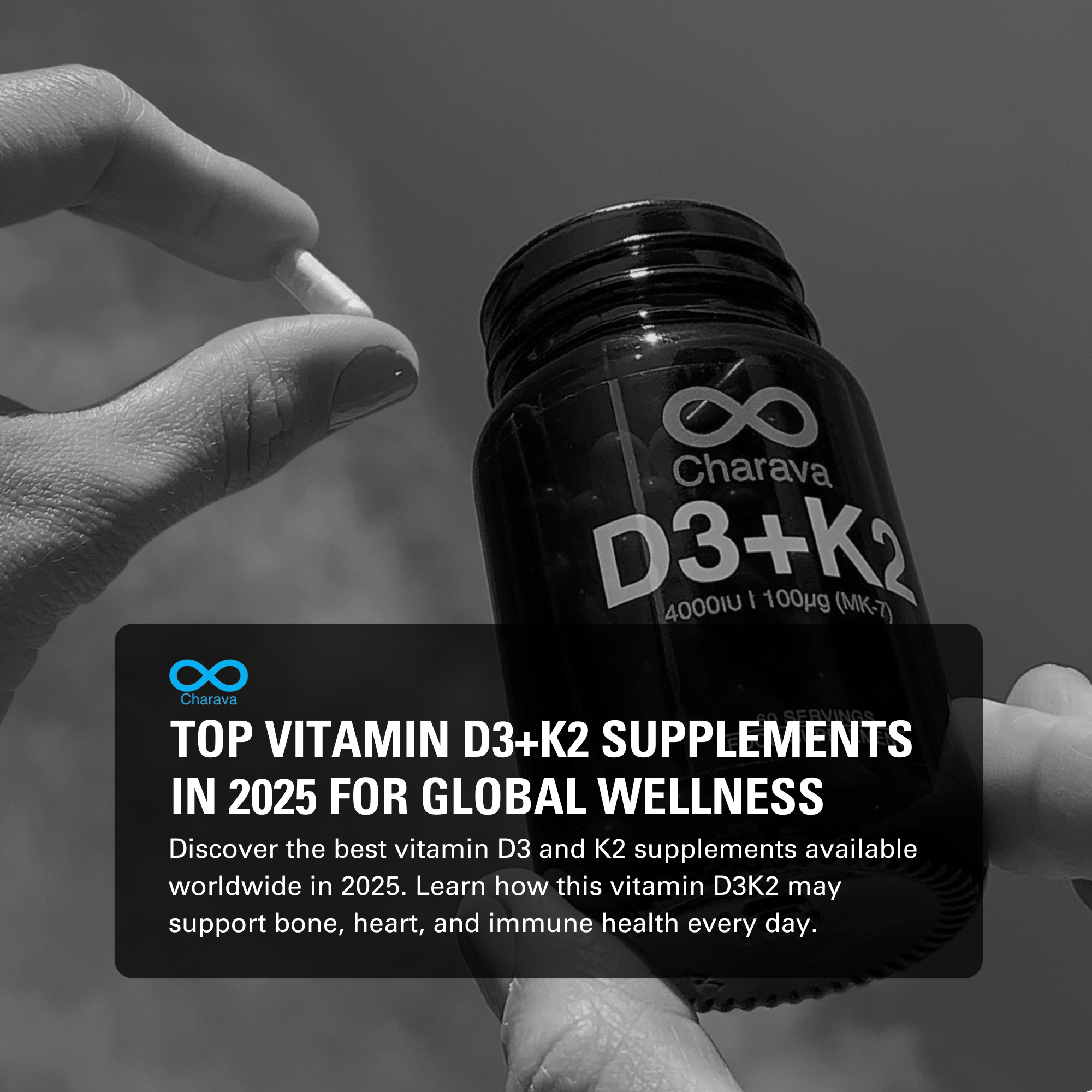 Top Vitamin D3 and K2 Supplements in 2025 for Global Wellness | Charava Global