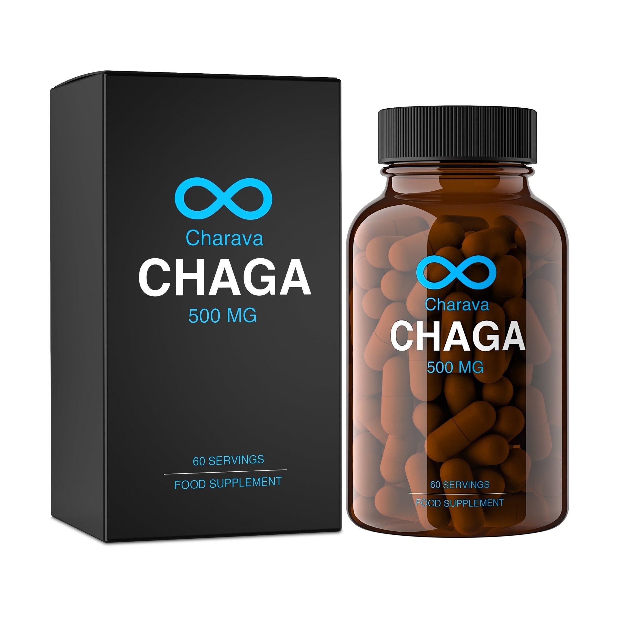 Chaga Mushroom Supplement, Chaga 500mg